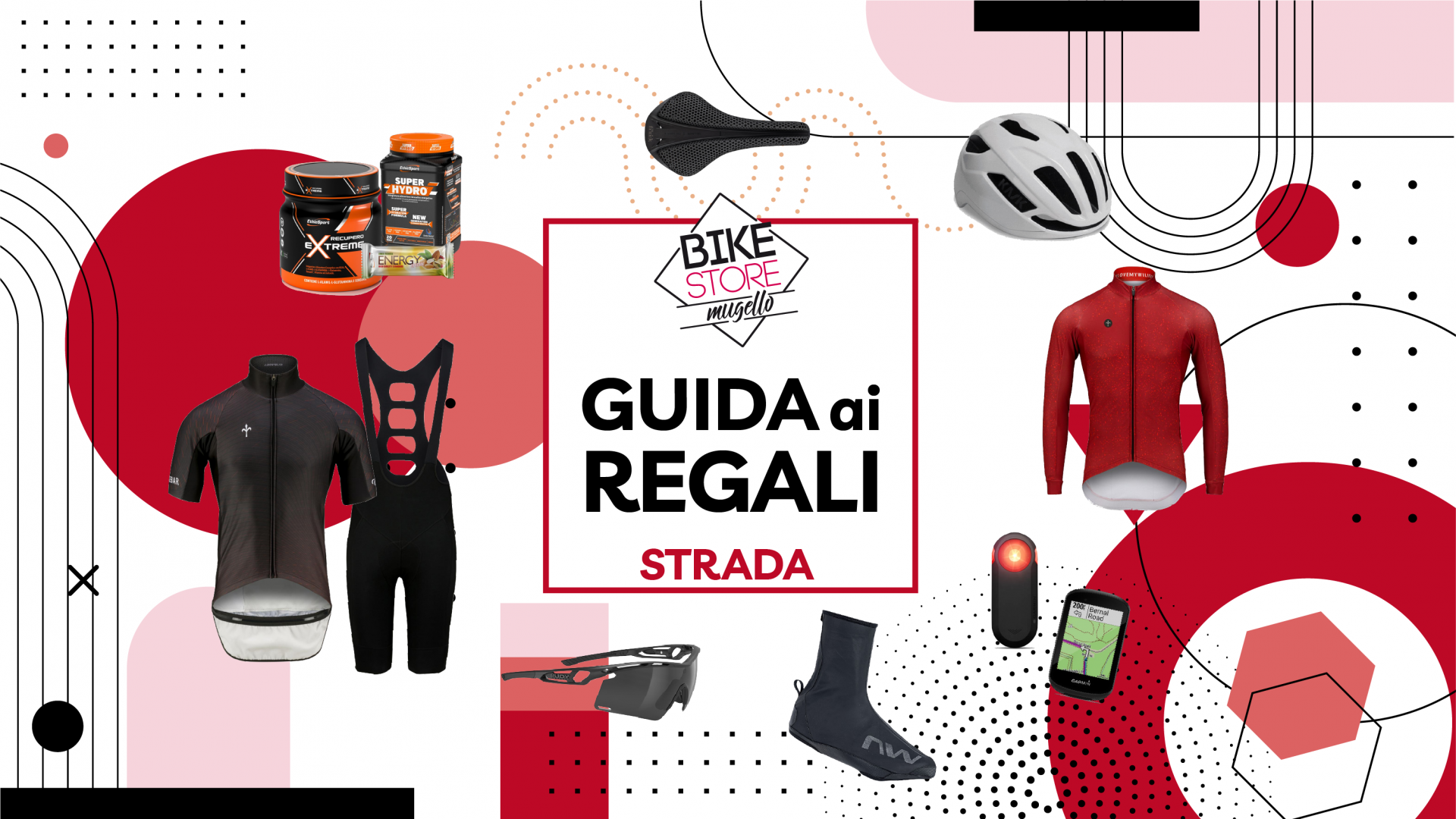 Cartolina D'auguri Di Compleanno Con La Bicicletta Ed I Regali Nello Stile Del Fumetto Su Fondo Leggero Illustrazione Di Vettore Image44221570